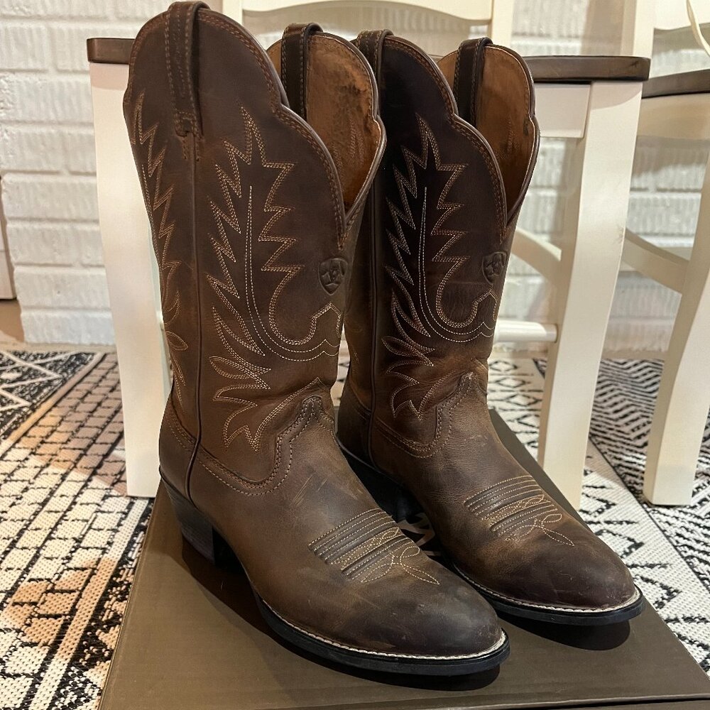 Womens Ariat R Toe Wide Calf Western Boot